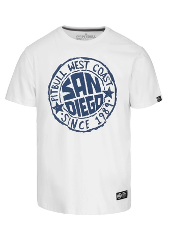 Koszulka męska T-Shirt Pit Bull Pitbull San Diego Sun biała