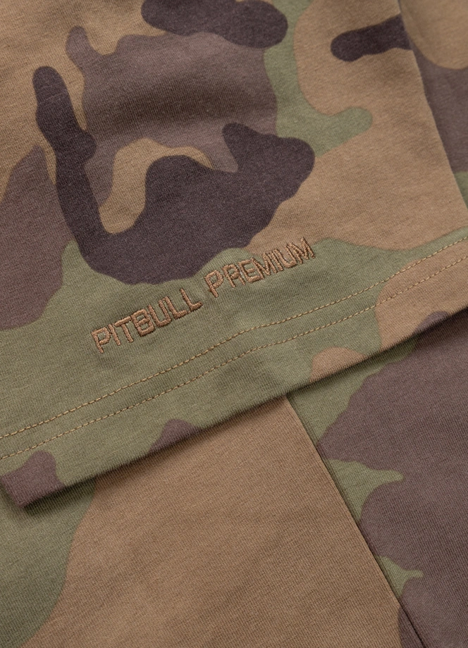 Koszulka męska T-Shirt Pit Bull Pitbull Classic Boxing Slim Fit woodland camo