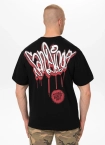 Koszulka męska T-Shirt oversize Pitbull Graffiti Loose Fit czarna
