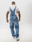 Spodnie męskie Jeans Ogrodniczki Jigga Wear Logo Dungarees niebieskie