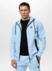 Bluza męska rozpinana z kapturem Pit Bull Dogwood 25 ZIP jasno niebieska
