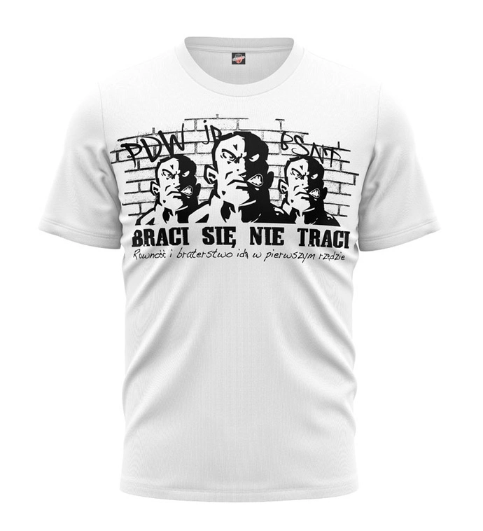 Koszulka męska T-shirt Public Enemy BSNT Równość i Braterstwo biały