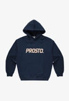 Bluza męska z kapturem streetwear Prosto Big Log granatowa
