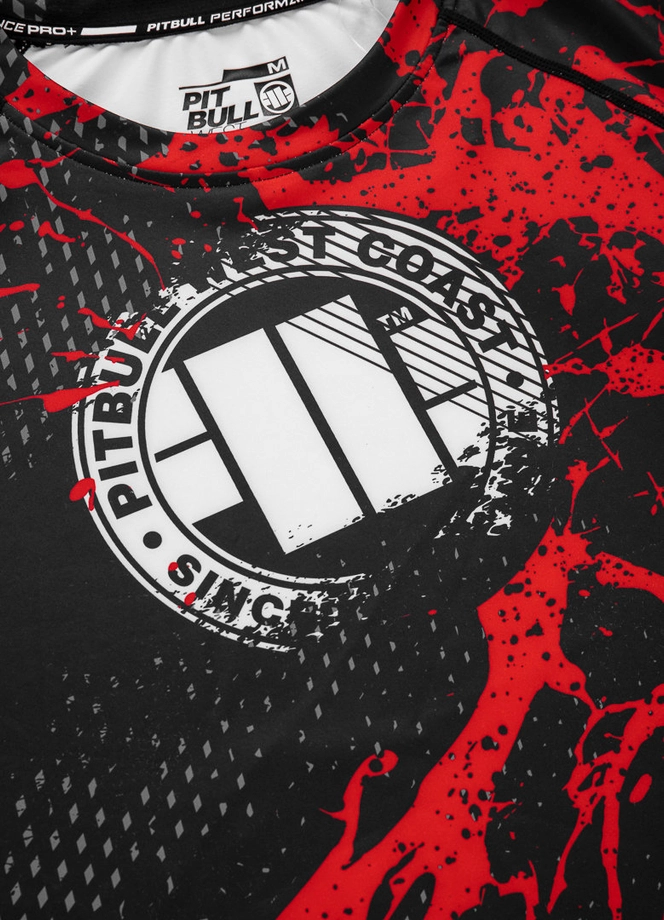 Koszulka męska rashguard Pit Bull Pitbull Longsleeve Blood Dog II 24 czarna