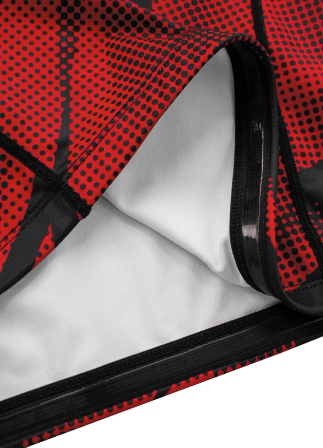 Koszulka męska rashguard Pit Bull Pitbull Longsleeve Dot Camo II czerwona