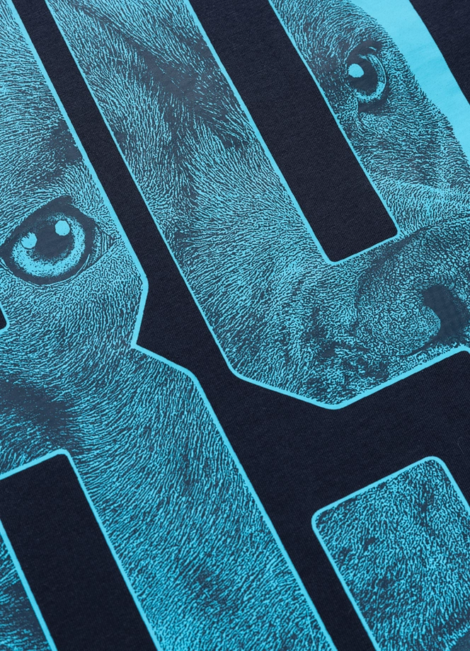 Koszulka męska T-Shirt Pitbull Eighty Nine Dog granatowa