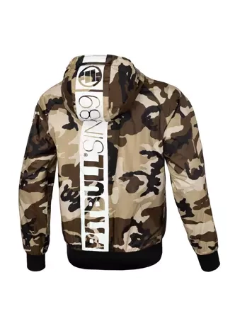 Kurtka męska wiosenna przejściowa Pit Bull Athletic Hilltop Nylon Jacket wiatrówka piaskowe camo