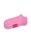 Skarpety Happy Socks 3-Pack Solid Low Socks różowe/białe/żółte