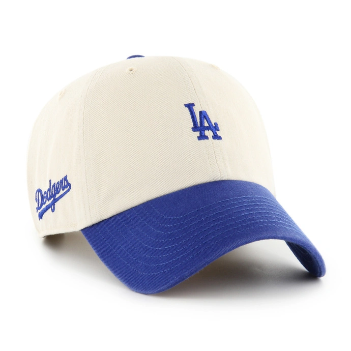 Czapka z daszkiem 47 Brand Los Angeles Dodgers Base Runner Clean Up kremowa niebieska