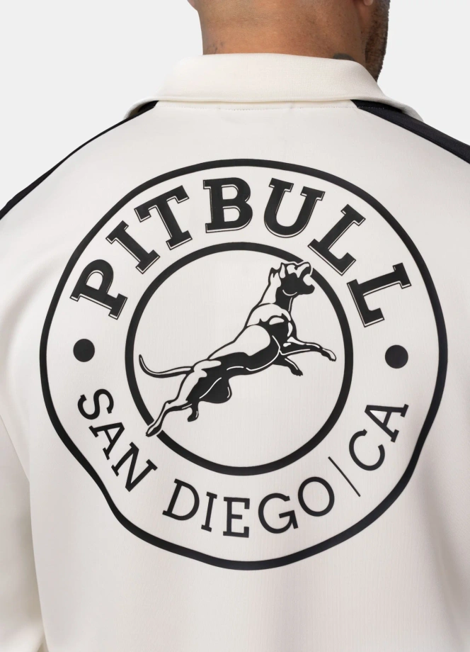 Bluza męska rozpinana Pit Bull San Diego CA złamana biel