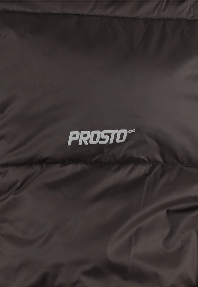 Kurtka zimowa męska Prosto Puffer 404 ciemno brązowa