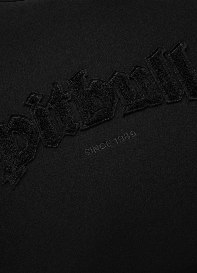 Bluza męska rozpinana z kapturem Pit Bull Ruffin Ring czarna