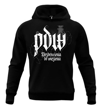 Bluza męska z kapturem Public Enemy PDW hoodie czarna