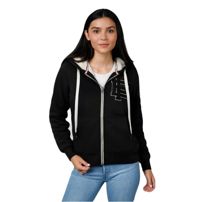 Bluza damska z kapturem ZIP Pit Bull Ruffina czarna