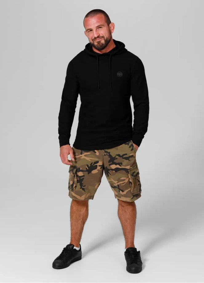 Bluza męska Pitbull Pit Bull Pique Rockey hooded czarna
