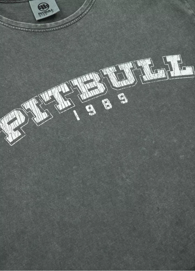 Koszulka męska T-Shirt Pit Bull Pitbull Denim Washed Born In 1989 grafit