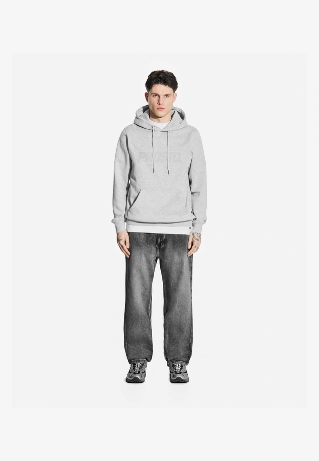Bluza męska z kapturem Prosto Matched hoodie szara