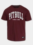 Koszulka męska T-Shirt Pitbull West Coast Norton bordowy