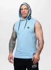 Koszulka męska tank top z kapturem Pit Bull Pitbull Mercado Hilltop niebieska
