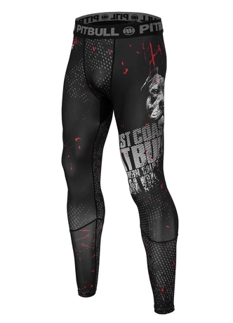 Leginsy techniczne Pit Bull Pitbull Leggins Blood Dog 2 czarne