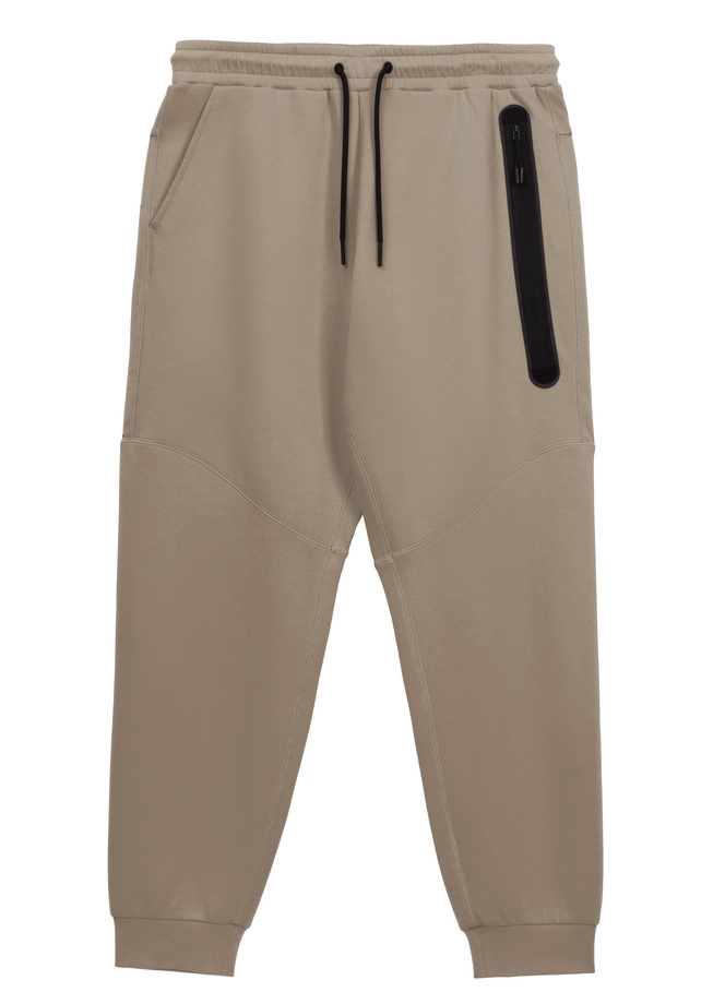 Spodnie męskie dresowe Pitbull Pit Bull Dogwood Pocket beżowe