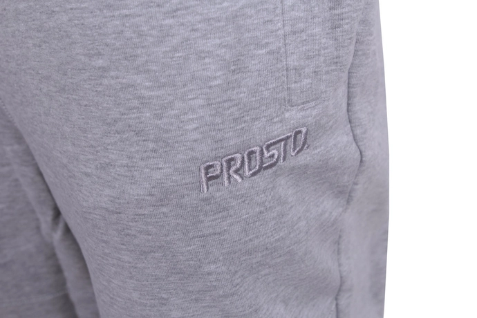 Spodnie dresowe męskie Prosto Klasyk Sewin szare