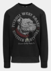 Bluza męska bez kaptura Pitbull Strenght&Respect ciemno grafitowa