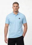 Koszulka męska Polo Pitbull Jersey Slim Fit Small Logo jasno niebieska