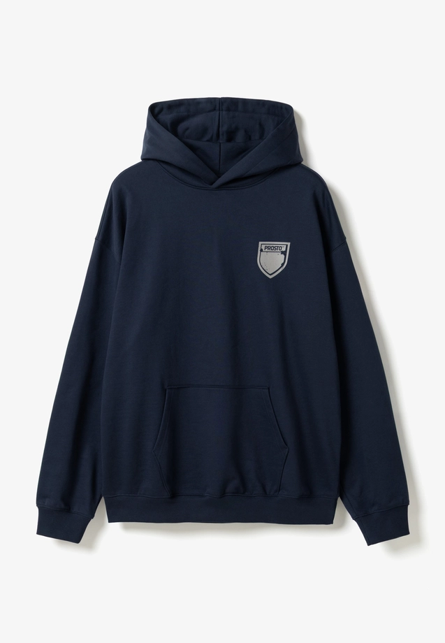Bluza męska z kapturem Prosto Splash Shield granatowa