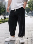 Spodnie męskie sztruksowe Jogger Jigga Wear Cord czarne