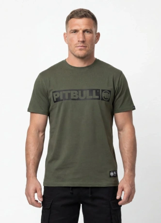 Koszulka męska T-Shirt Pitbull Hilltop ciemno zielona