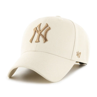 Czapka z daszkiem 47 Brand MLB New York Yankees Natural kremowo/brązowa