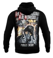 Bluza męska z kapturem Public Enemy All Coronaviruses Are Bastards hoodie czarna