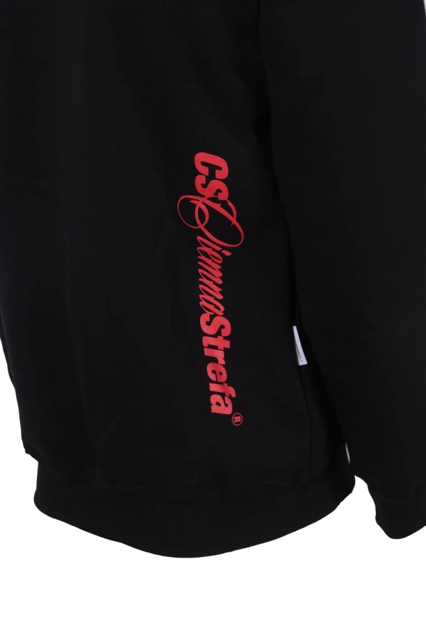 Bluza męska z kapturem Ciemna Strefa CS Herb czarna