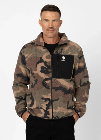 Bluza męska polarowa rozpinana Pit Bull Joyner woodland camo