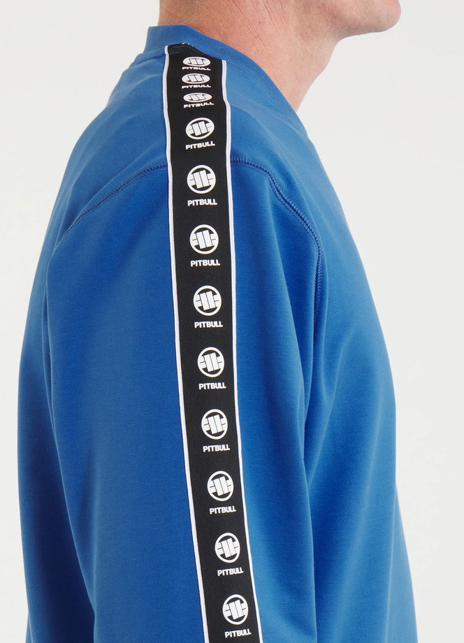 Bluza męska bez kaptura Pitbull Pit Bull Tape Nugget niebieska