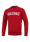Bluza meska Pitbull Pit Bull Hilltop Terry crewneck czerwona