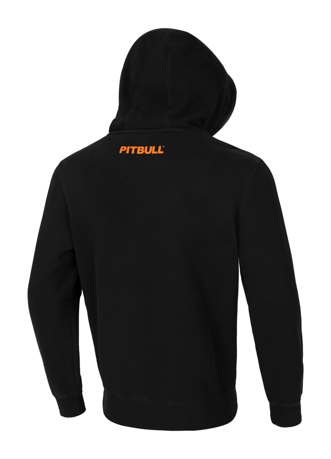 Bluza męska z kapturem Pitbull Pit Bull Orange Dog 24 hooded czarna