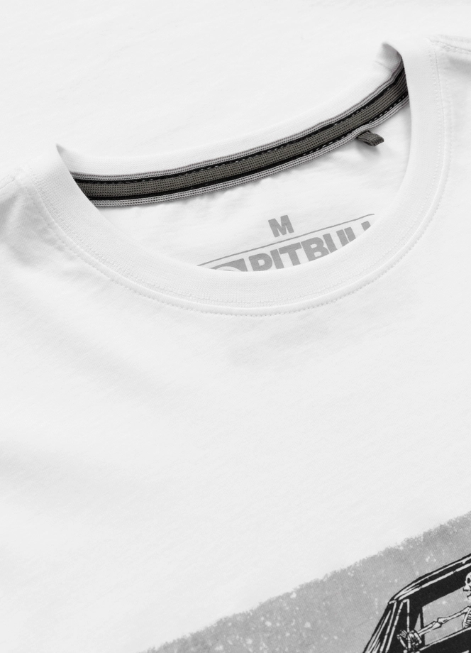 Koszulka męska T-Shirt Pitbull Devil's Deville biała