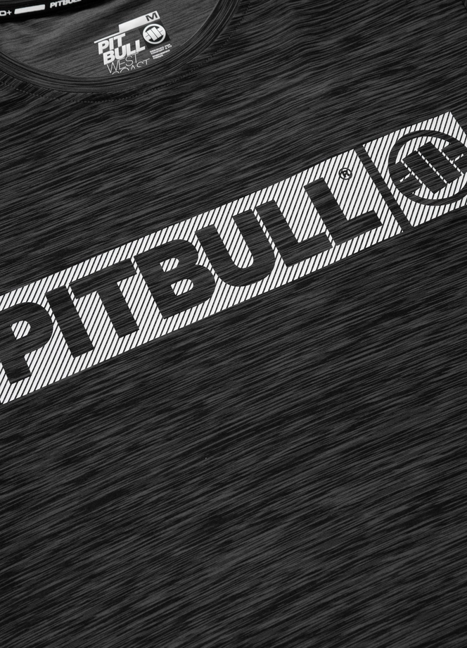 Koszulka męska T-shirt Pit Bull Performance Pro+ Casual Sport Hilltop czarna