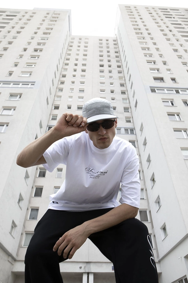 Koszulka męska t-shirt Mass Dnm Authentic biała