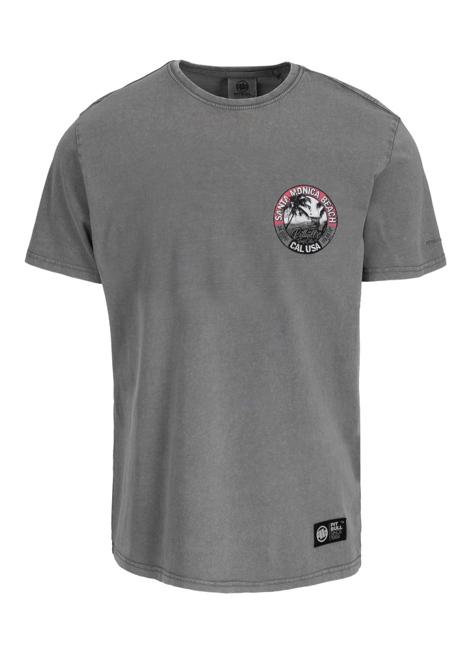 Koszulka męska T-Shirt Pit Bull Pitbull Denim Washed Oceanside 25 szara