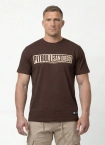 Koszulka męska T-Shirt Pitbull Eighty Nine Dog ciemno brązowa