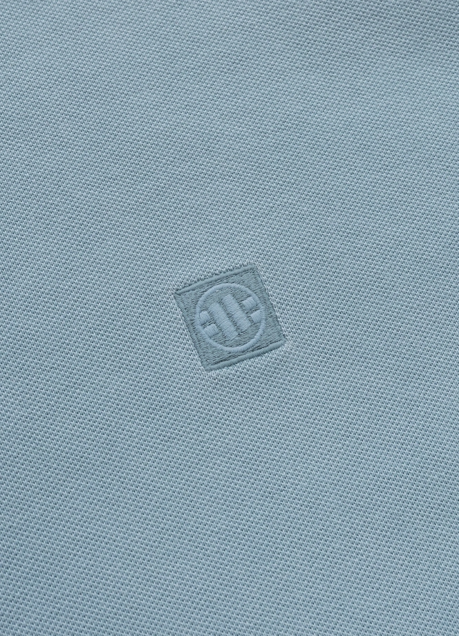 Koszulka męska Polo Pitbull Pique Small Logo Washed niebieska