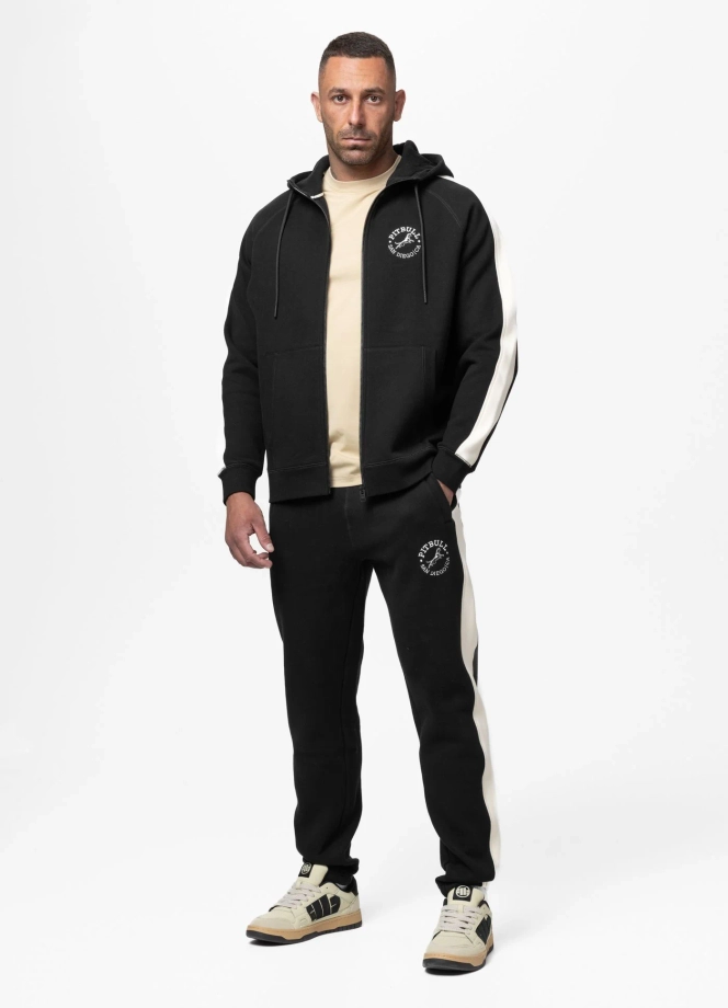 Bluza męska rozpinana z kapturem Pit Bull San Diego CA czarna