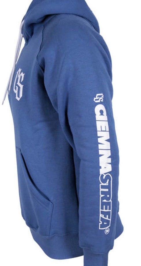 Bluza męska z kapturem Ciemna Strefa CS Reglan Sleeves hooded niebieska