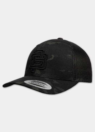 Czapka z daszkiem Snapback Trucker Pit Bull Harding czarna camo