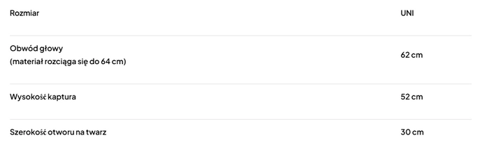 Balaclava Kaptur Olavoga Sabina kremowa