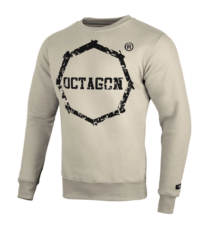 Bluza Octagon Zęby LIGHT crewneck beżowa