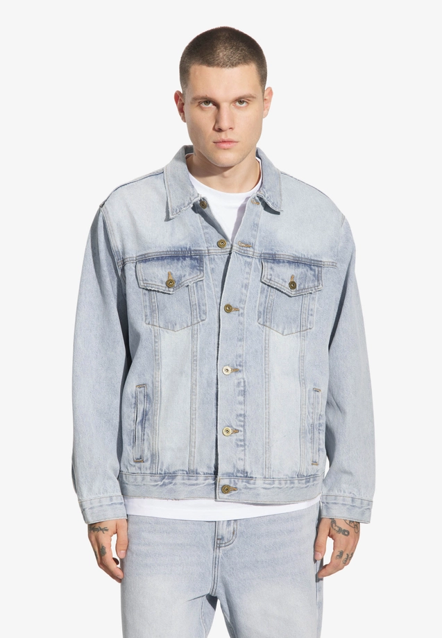 Kurtka męska jeansowa Prosto Civil niebieska